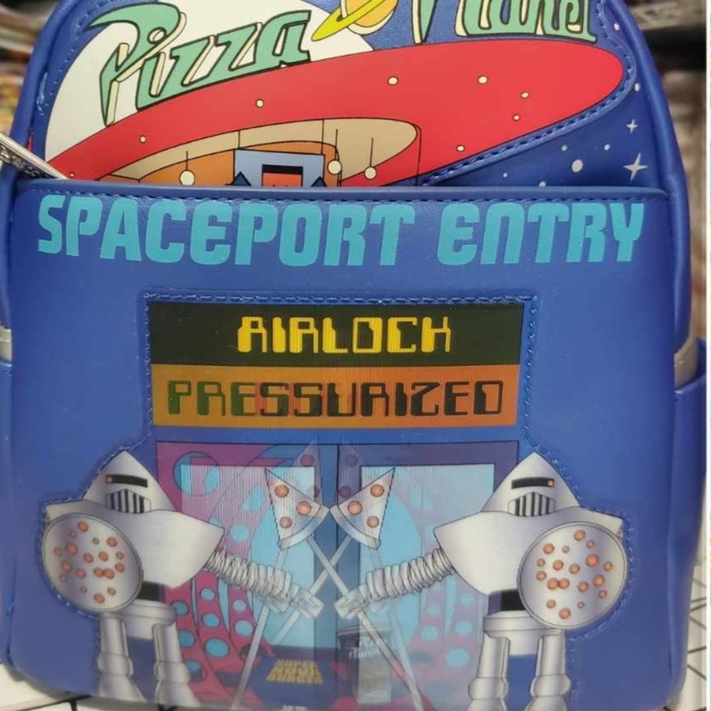 Blue Space-Themed Backpack